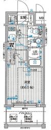 エスリード大阪ドームシティの間取り画像