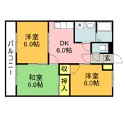 サンコート立岩Bの間取り画像