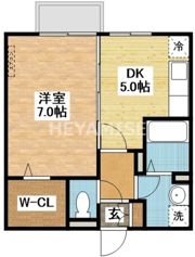 オノフタウン滑石 Rの間取り画像