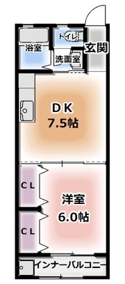 岡林ビルの間取り画像
