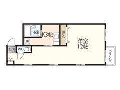 M．Kコーポの間取り画像