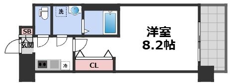 リヴェント玉造の間取り画像