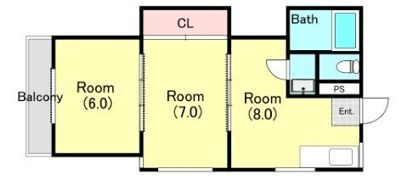 梶町マンションの間取り画像