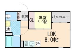 リブレメゾン住吉Ⅰの間取り画像