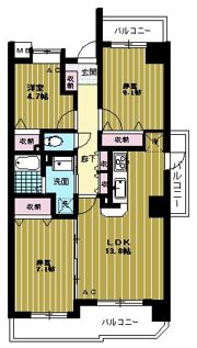 ベルドミール弐番館の間取り画像