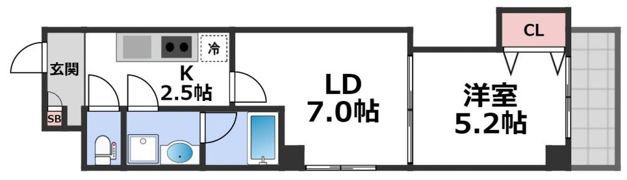 inizio大今里の間取り画像