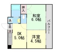 スカイハイツ五和の間取り画像