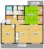 サンライズコーポの間取り画像