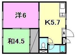 メロディセブンの間取り画像