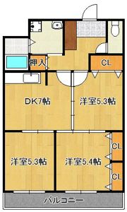 第三矢野ビルAの間取り画像