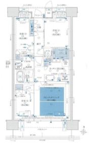 ファインレジデンス住道駅前の間取り画像