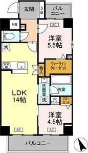 サンラモン本山Ⅲの間取り画像