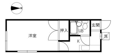 コーポ白山の間取り画像