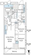 パークホームズ東陽町の間取り画像