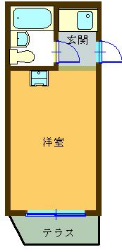 朝日弁天町マンションの間取り画像