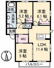 ロイヤル フェルティ F棟の間取り画像