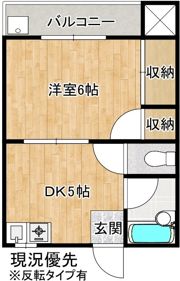 コーポ上乃木の間取り画像