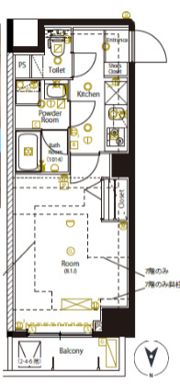マーロ千住クレストタップⅡの間取り画像
