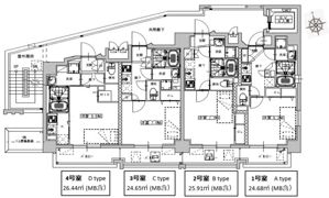 ミラージュパレス北梅田の間取り画像