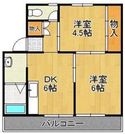 ヴィラナリー中間I 2号棟の間取り画像