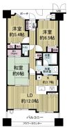エールグラン千里丘オープンヒルズC棟の間取り画像