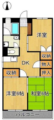 オアシス中井の間取り画像