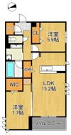 D-ROOM折尾駅前の間取り画像