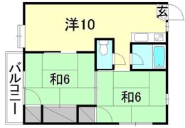 グリーンコーポ鷹子の間取り画像