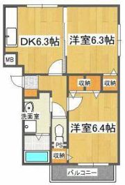 ブレイン佐古1の間取り画像