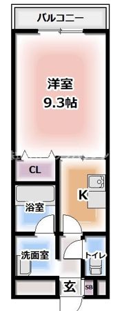 アンプルールフェール Gland・Mobの間取り画像