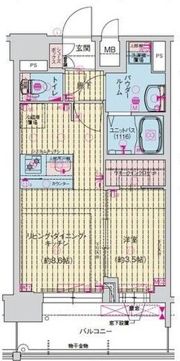 プレサンス大正エミナンスの間取り画像