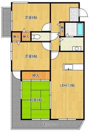 エクセル徳力の間取り画像
