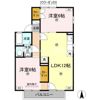 栗林セントラルコーポ A棟の間取り画像