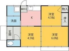アイアール貸住宅 日乃出町戸建の間取り画像