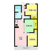 テレスハラの間取り画像