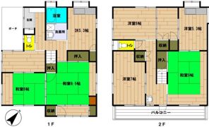 六浦南2丁目貸家の間取り画像