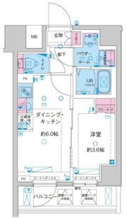 GENOVIA鐘ヶ淵の間取り画像