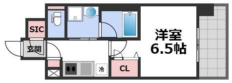 レオンヴァリエ長堀通の間取り画像