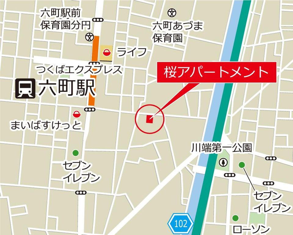 近くに施設あり