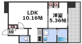 アプリーレ南堀江の間取り画像