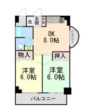 ビューライフ六甲の間取り画像