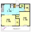楠木ハイツの間取り画像