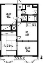 イーストパレスの間取り画像