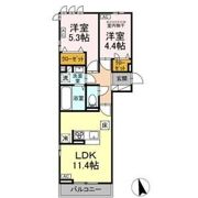 D-ROOM六十人町A棟の間取り画像
