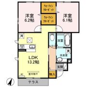セリーヌコートWの間取り画像