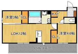 ストレイト葛葉の間取り画像