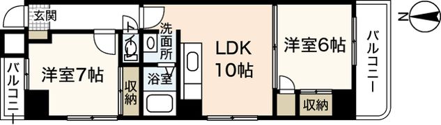 サニーコート城北通りの間取り画像