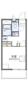 レオパレスピースフル 稲月の間取り画像