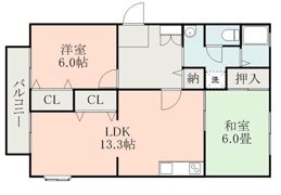 アンプルール A棟の間取り画像