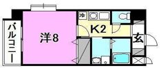 メゾンドール錦町の間取り画像